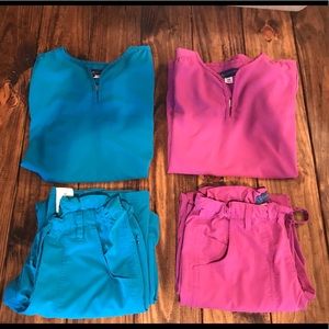 TWO pairs of XS Koi Sapphire Scrubs
